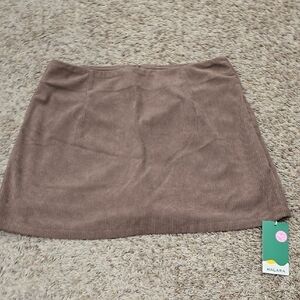 HALARA Brown A-Line Mini Skort Casual